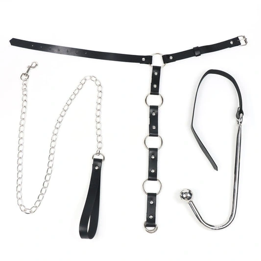 with Collar Kinky Anal 5853 Leash and EverydayUse Hook 1027